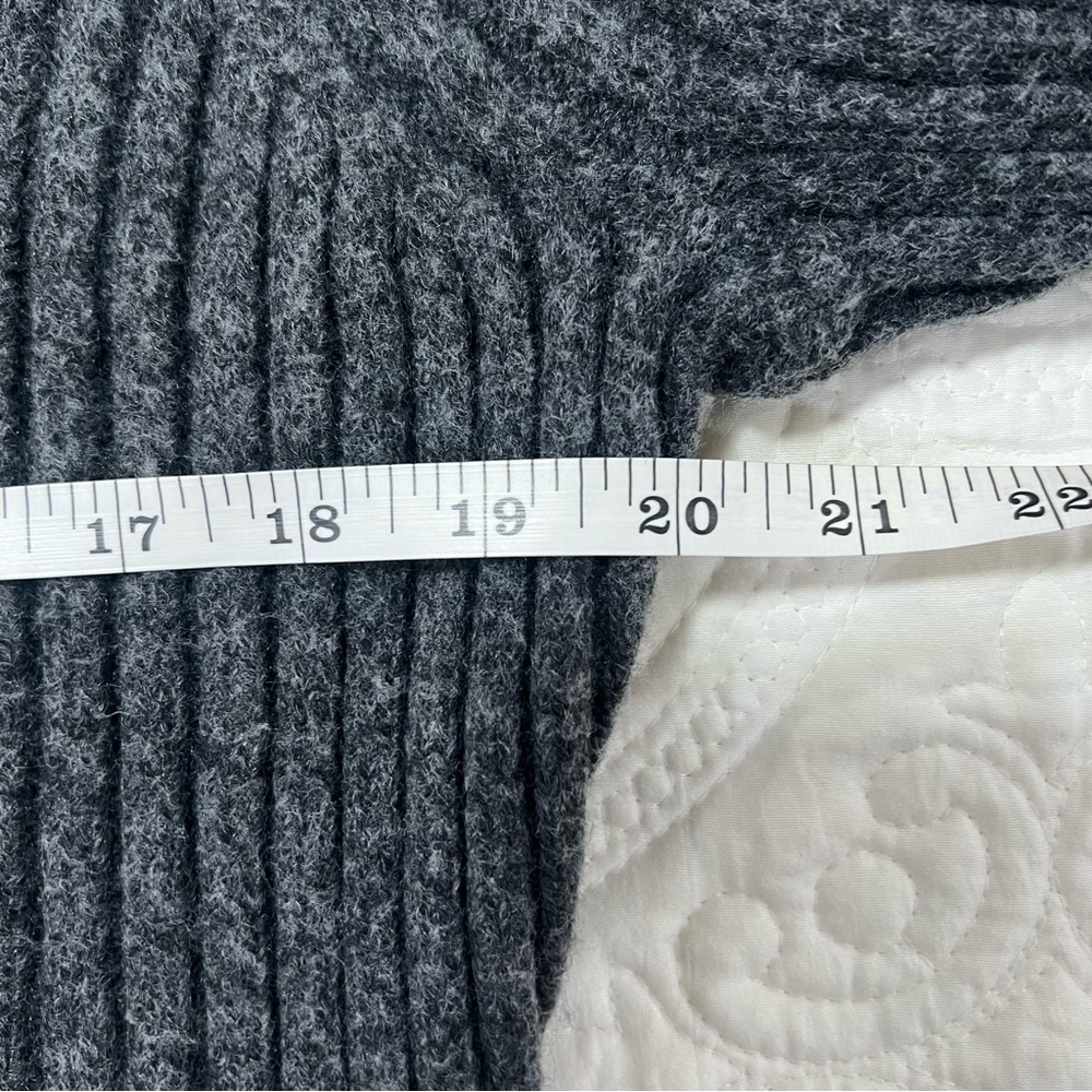 H&M Charcoal Gray Ribbed Knit Sweater Dress | SIZE XL EUC - Picture 8 of 12